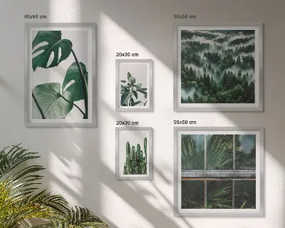 Framed photo set Plant inspirations from the tropics