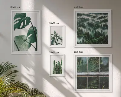 Framed photo set Plant inspirations from the tropics