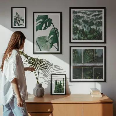 Framed photo set tropical plant inspirations