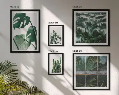 Framed photo set Plant inspirations from the tropics