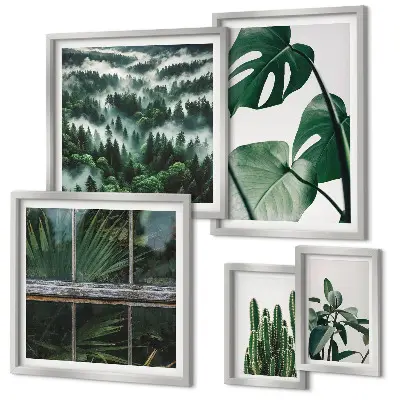 Framed photo set Plant inspirations from the tropics