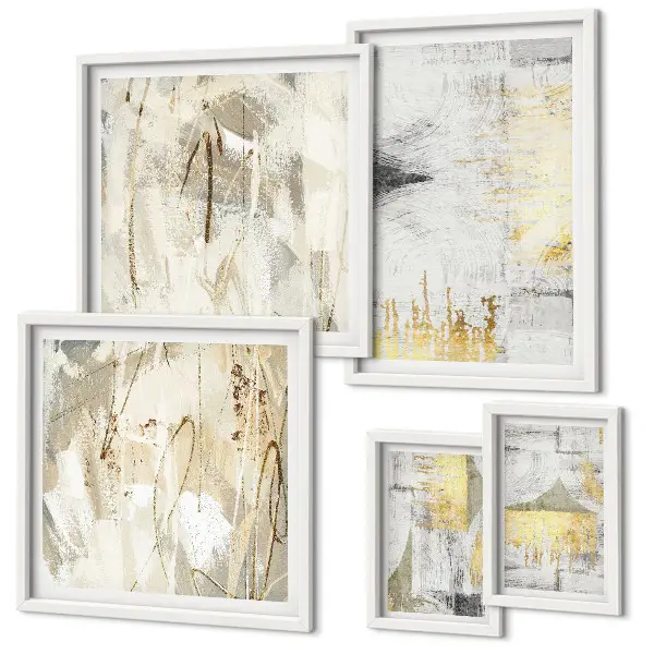 Gallery wall Stylish abstract patterns