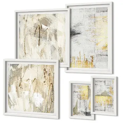 Gallery wall Stylish abstract patterns
