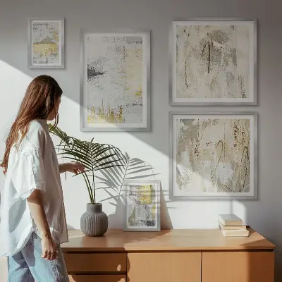 Gallery wall Stylish abstract patterns
