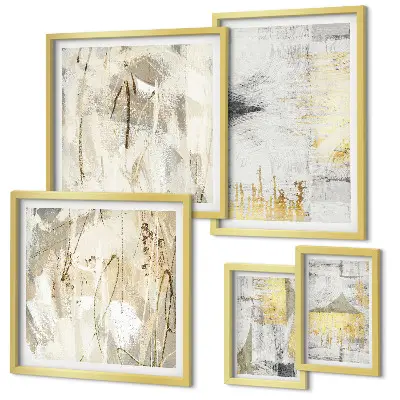 Gallery wall Stylish abstract patterns