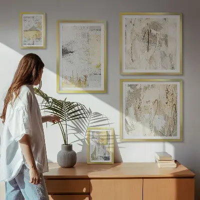 Gallery wall Stylish abstract patterns