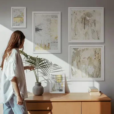 Gallery wall Stylish abstract patterns