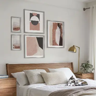 Framed photo set Abstract earth compositions