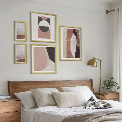Framed photo set Abstract earth compositions