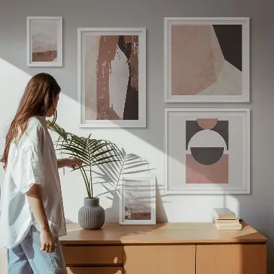 Framed photo set Abstract earth compositions