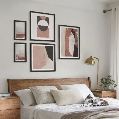 Framed photo set Abstract earth compositions