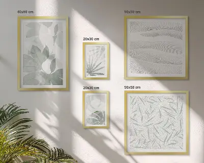 Gallery wall Plant greenery motifs