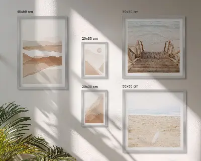 Gallery wall Minimalist beaches and mountains