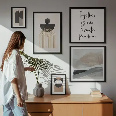 Gallery wall Abstract forms of nature