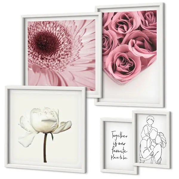 Framed photo set Floral boho inspirations