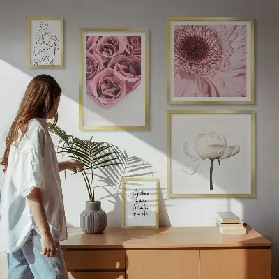 Framed photo set Floral boho inspirations