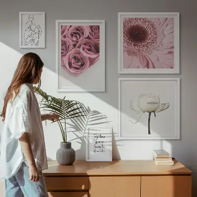 Framed photo set Floral boho inspirations