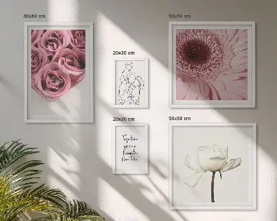 Framed photo set Floral boho inspirations