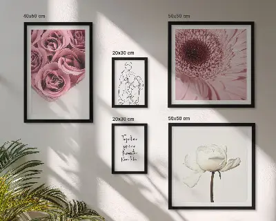 Framed photo set Floral boho inspirations