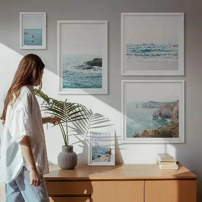 Gallery wall Tranquil sea views, beaches, cliffs