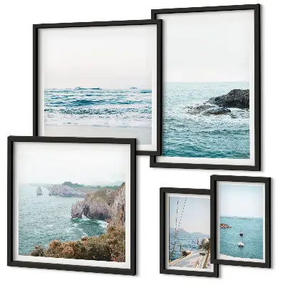 Gallery wall Tranquil sea views, beaches, cliffs