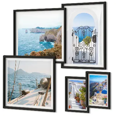 Gallery wall Landscapes of Greece sea architecture