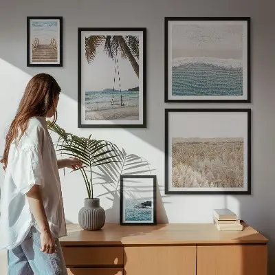 Relaxing seaside views wall art set of 5 pieces