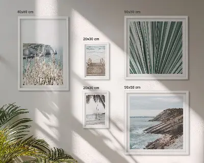 Gallery wall seaside beaches and tropics theme