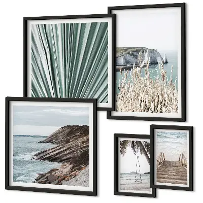 Gallery wall seaside beaches and tropics theme