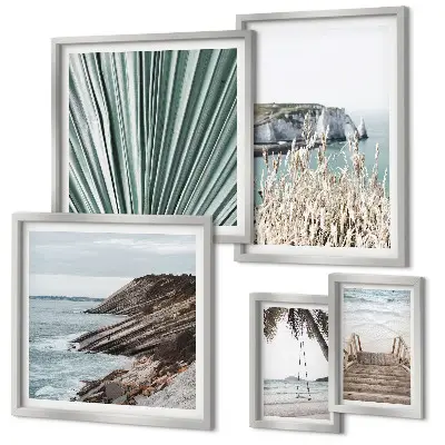 Gallery wall seaside beaches and tropics theme