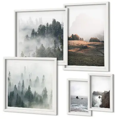 Gallery wall Natural mountain and sea views