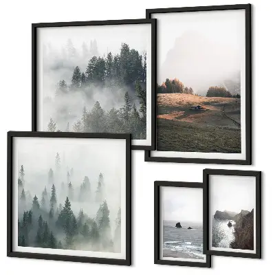Gallery wall Natural mountain and sea views