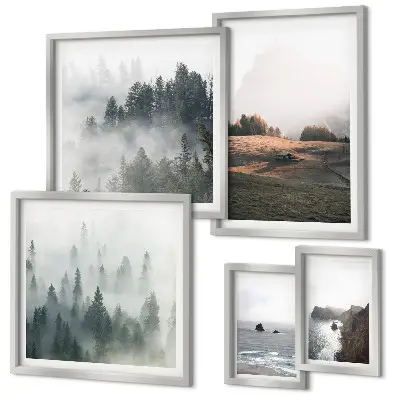 Gallery wall Natural mountain and sea views