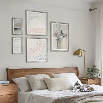 Framed photo set Abstract compositions shades
