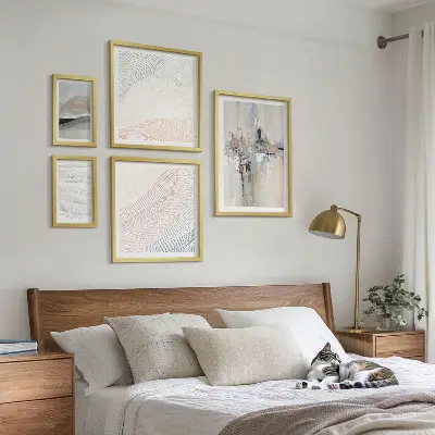 Framed photo set Abstract compositions shades