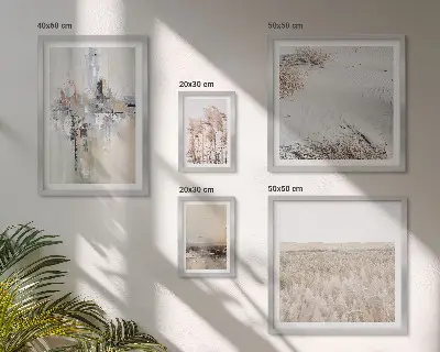 Framed photo set Stylish decorations nature minimalism