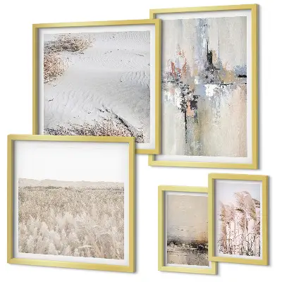 Framed photo set Stylish decorations nature minimalism