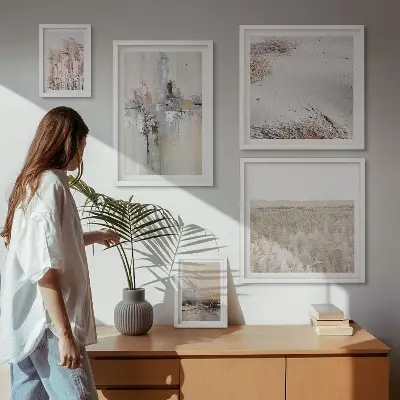 Framed photo set Stylish decorations nature minimalism