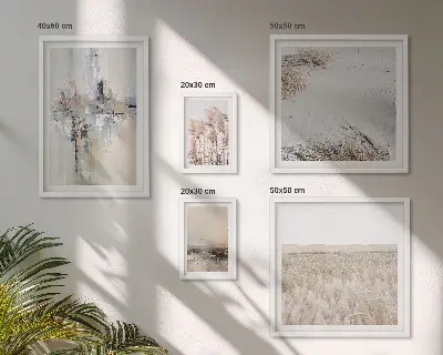 Framed photo set Stylish decorations nature minimalism