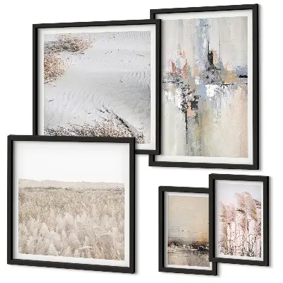Framed photo set Stylish decorations nature minimalism