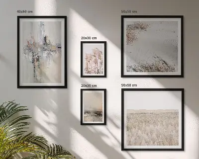 Framed photo set Stylish decorations nature minimalism