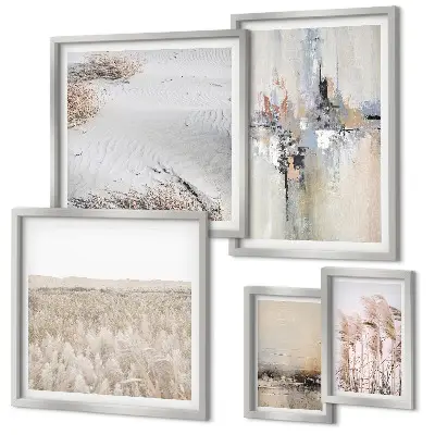 Framed photo set Stylish decorations nature minimalism
