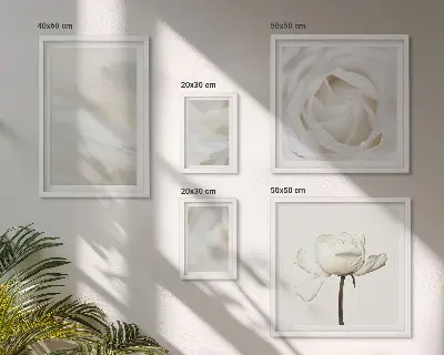 Gallery wall Floral inspirations white
