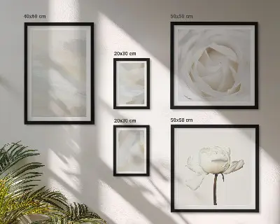 Gallery wall Floral inspirations white