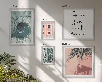 Set of 5 wall art pieces Stylish geometric interiors