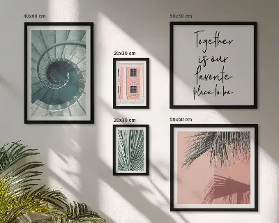 Set of 5 geometric wall art pieces stylish interiors design