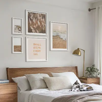 Gallery wall Seaside landscapes quotes about life