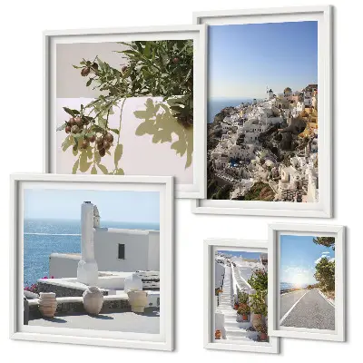 Gallery wall Santorini picturesque views