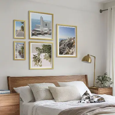 Gallery wall Santorini picturesque views