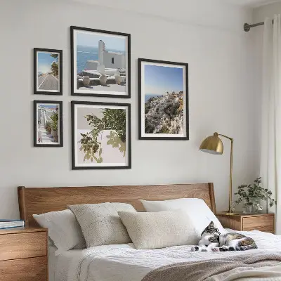 Gallery wall Santorini picturesque views